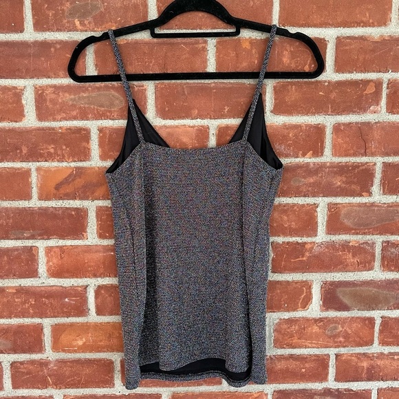 Express multicolored sparkly V neck tank top - Picture 4 of 5